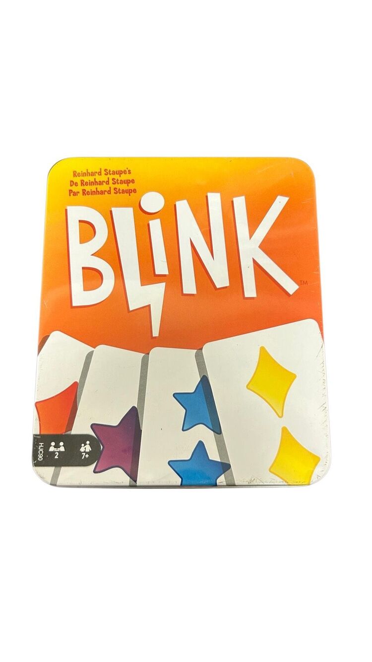 BLINK Card Game in Tin  New Tin has a dent